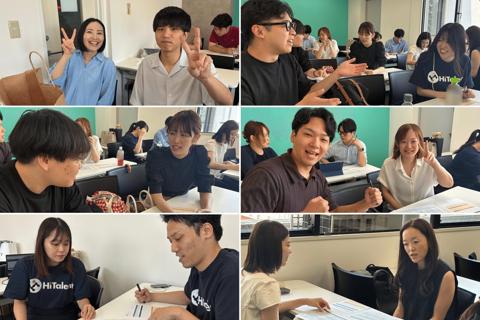 ペアでお互いの仕事を聞き合う